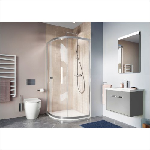 Crosswater Showers - Clear 6 Quadrant Single Door 900mm