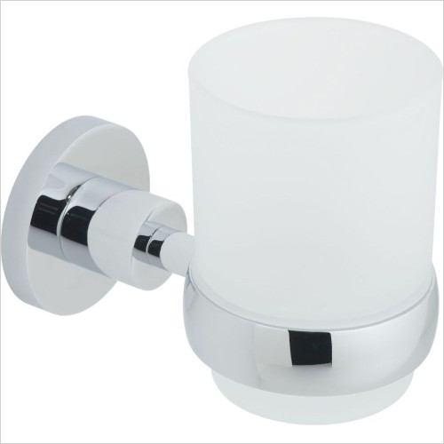 Vado Accessories - Elements Frosted Glass Tumbler & Holder Wall Mounted