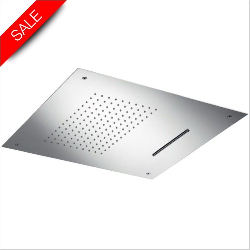 Cifial Showers - Concealed Dual Flow Square Shower Head 500mm