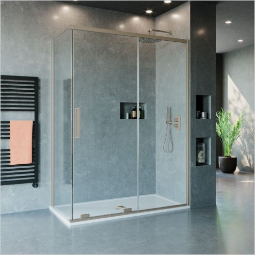 Crosswater Showers - Optix 10 Side Panel 900mm For Soft Close Slider