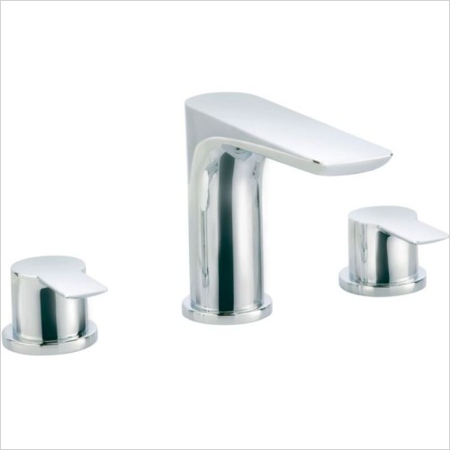 JTP Taps & Mixers - Amore 3 Hole Basin Mixer Without Pop Up Waste
