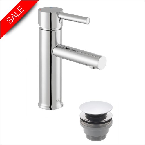 Vado Taps & Mixers - Nuri Mono Basin Mixer + Universal Basin Waste