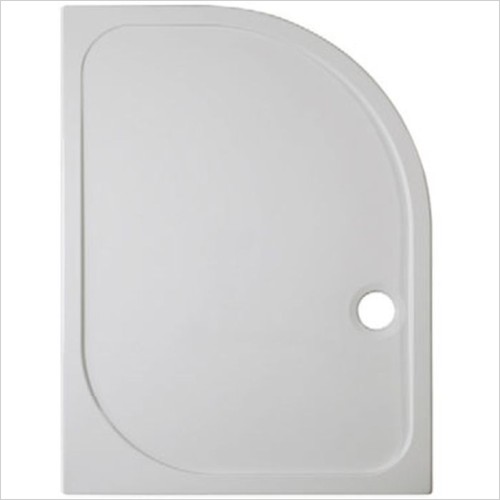 Crosswater Showers - Stone Resin Offset Quadrant Tray 900 x 1200mm LH 45mm